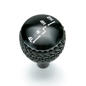 Jeep Wrangler JK Shift Knob - DV8 Offroad - Tired Tread Design - Black - `07-`18